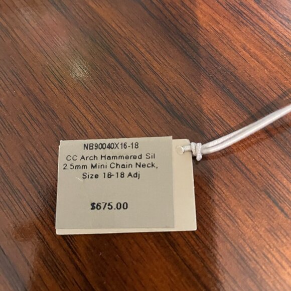 John Hardy Arch Hammered Silver Mini Chain Necklace - Picture 6 of 6